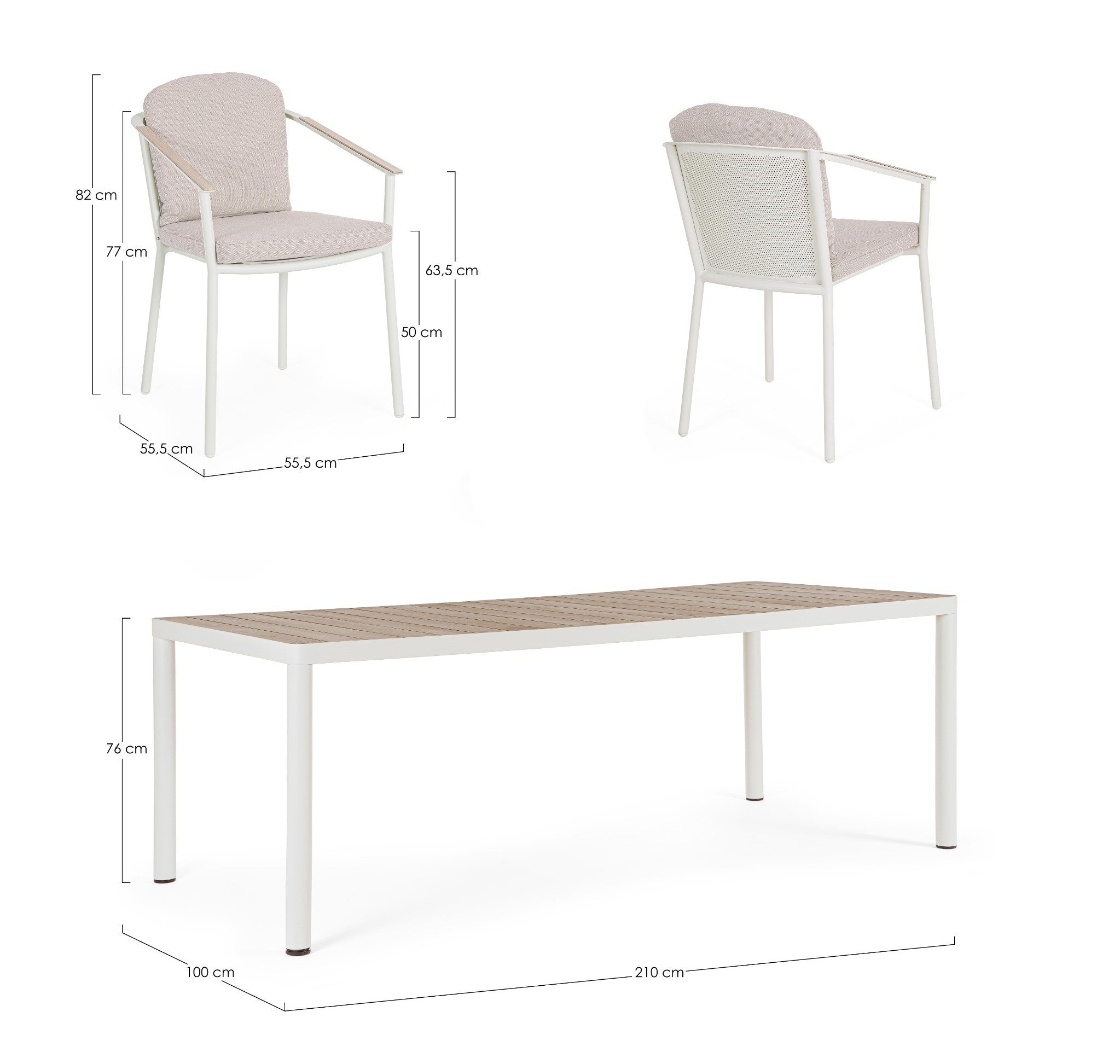 Lauko valgomojo komplektas ULISES VAPOR