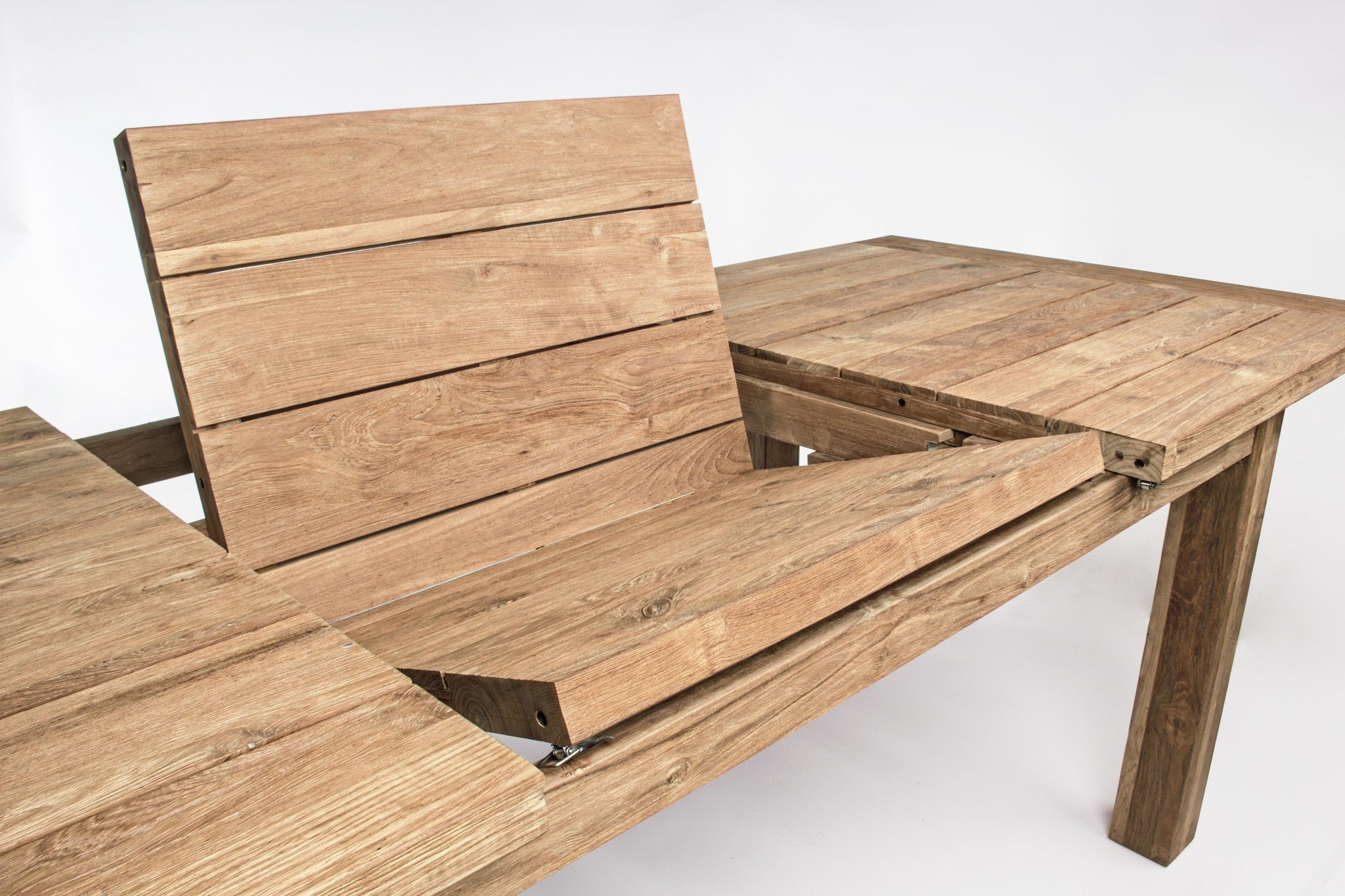 Išskleidžiamas lauko stalas BOUNTY, 180–250 cm, perdirbtas tikmedis