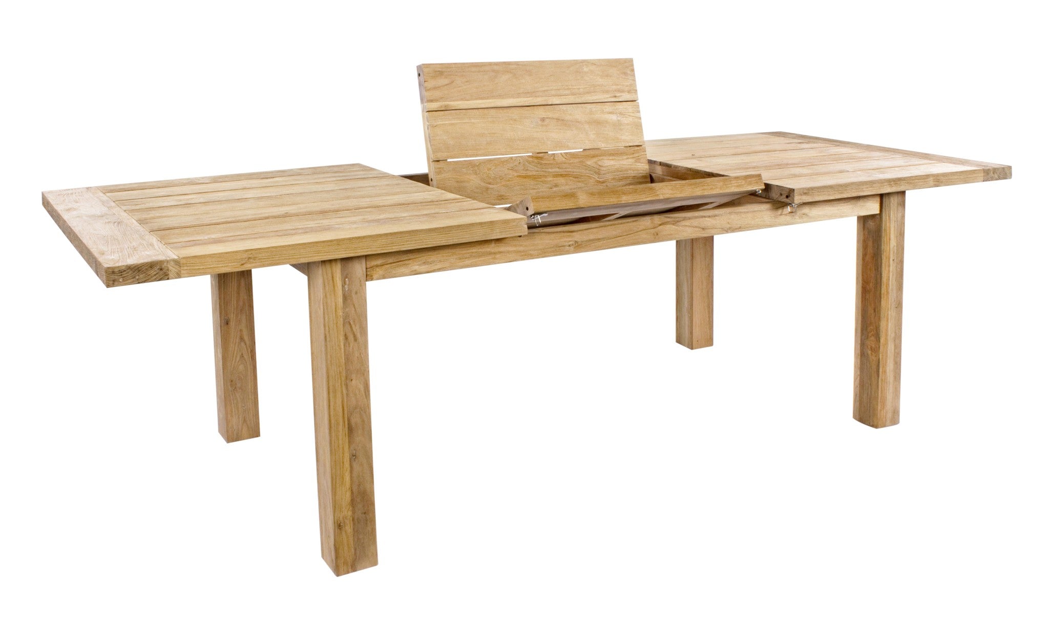 Išskleidžiamas lauko stalas BOUNTY, 180–250 cm, perdirbtas tikmedis