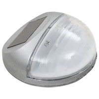 Sienin. lauko LED šviestuvai, 24 vnt., sidabr. sp., apvalūs - Namų Idėja