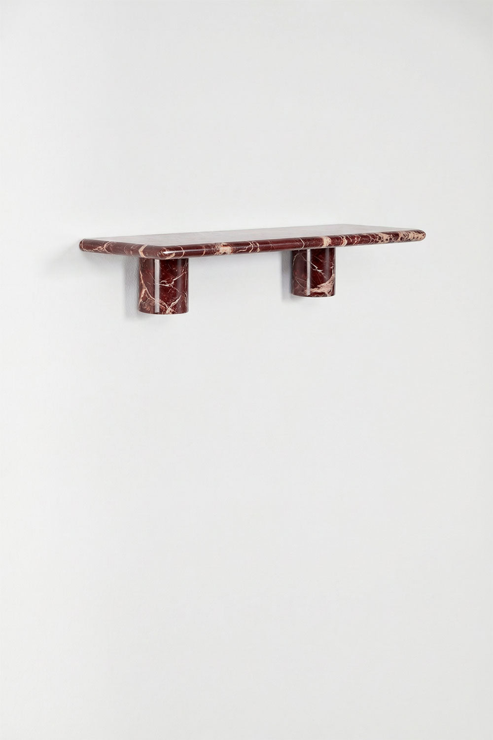 Sieninė lentyna EVITA, raudonas marmuras, 60 cm