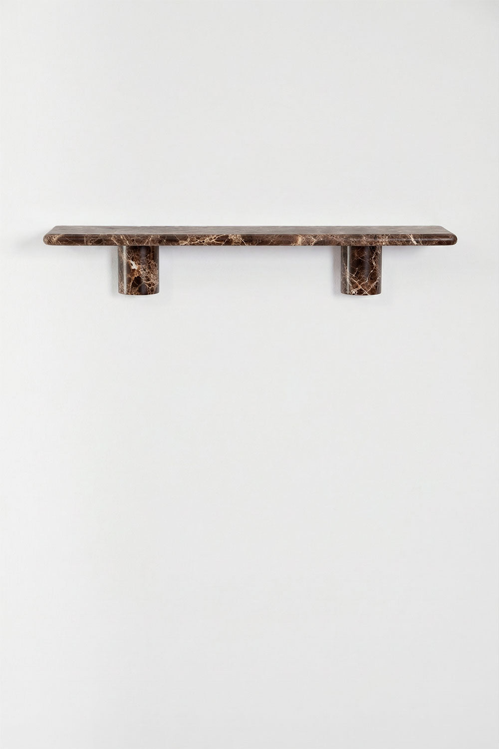 Sieninė lentyna EVITA, rudas marmuras, 60 cm