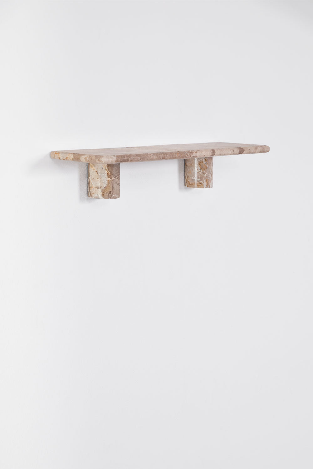 Sieninė lentyna EVITA, smėlinis marmuras, 60 cm