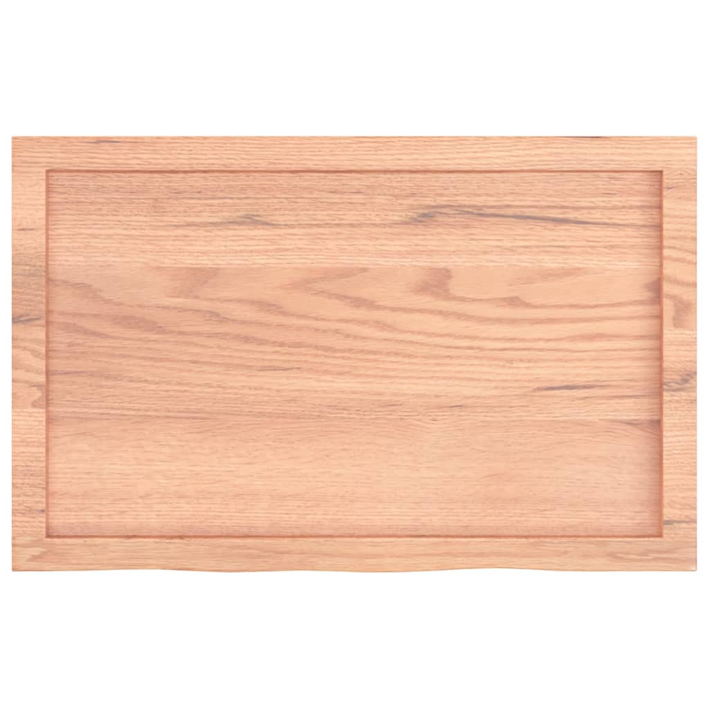 Sieninė lentyna, šviesiai ruda, 80x50x(2 - 4) cm, ąžuolo masyvas - Namų Idėja