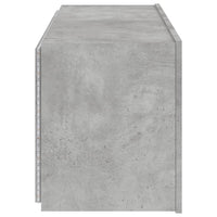 Sieninė TV spintelė su LED lemputėmis, betono, 100x35x41cm - Namų Idėja