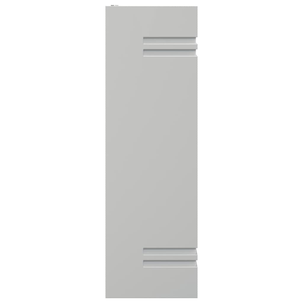 Sieniniai lauko šviestuvai, 2vnt., sidabriniai, plienas - Namų Idėja