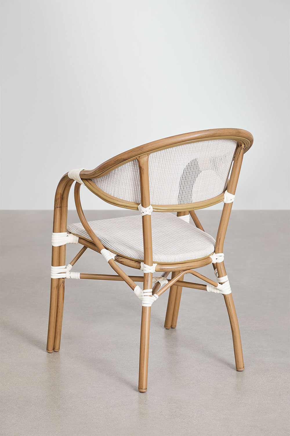 Sukraunama kėdė BRIELA, balta, su porankiais