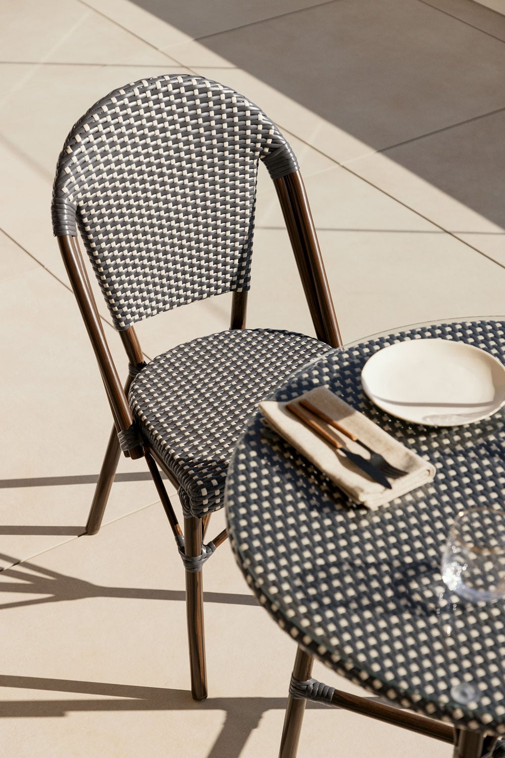 Outdoor chair ARCO Bistro, Gardenia White