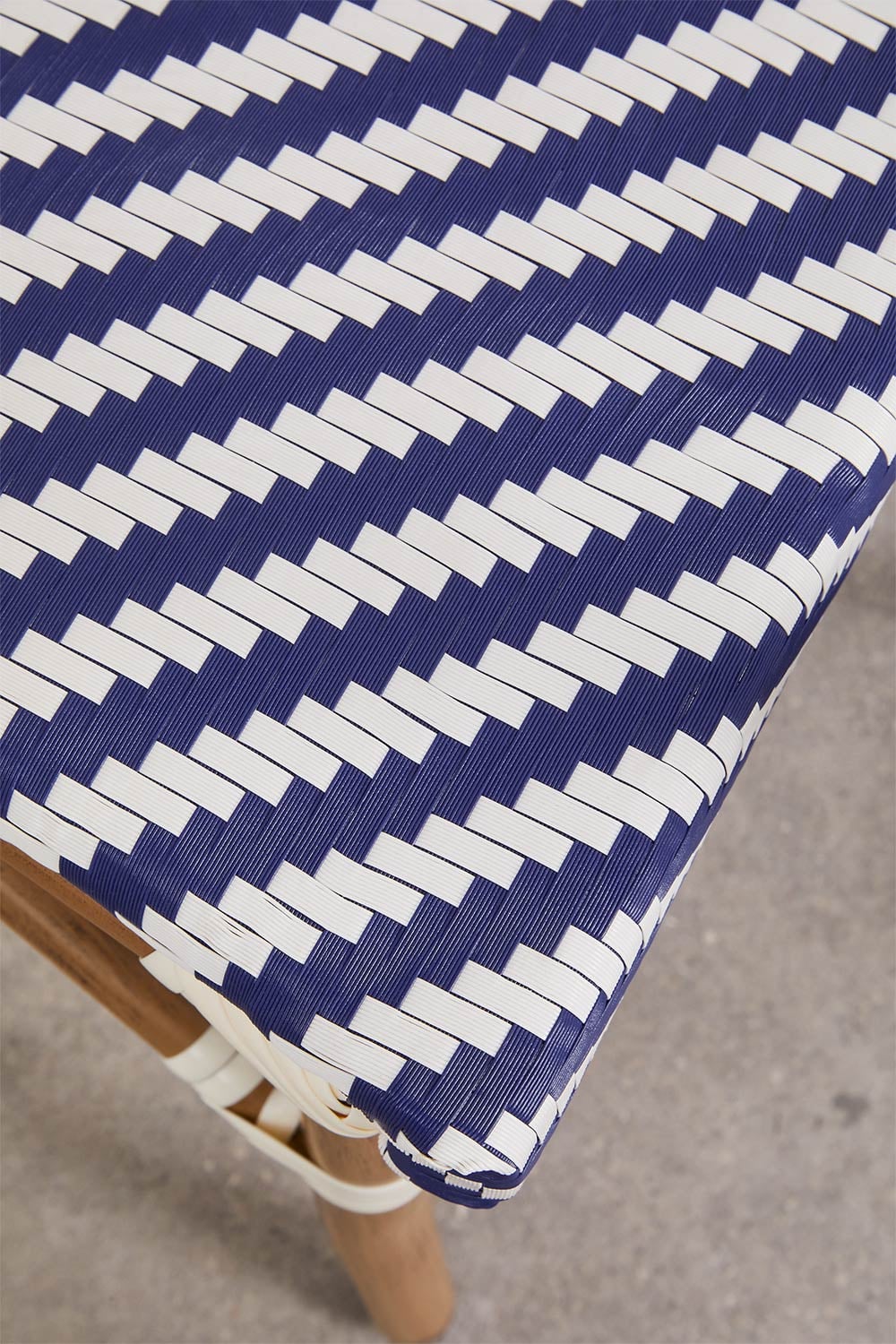 Outdoor Chair Set ARCO, Blue Ken - Gardenia white