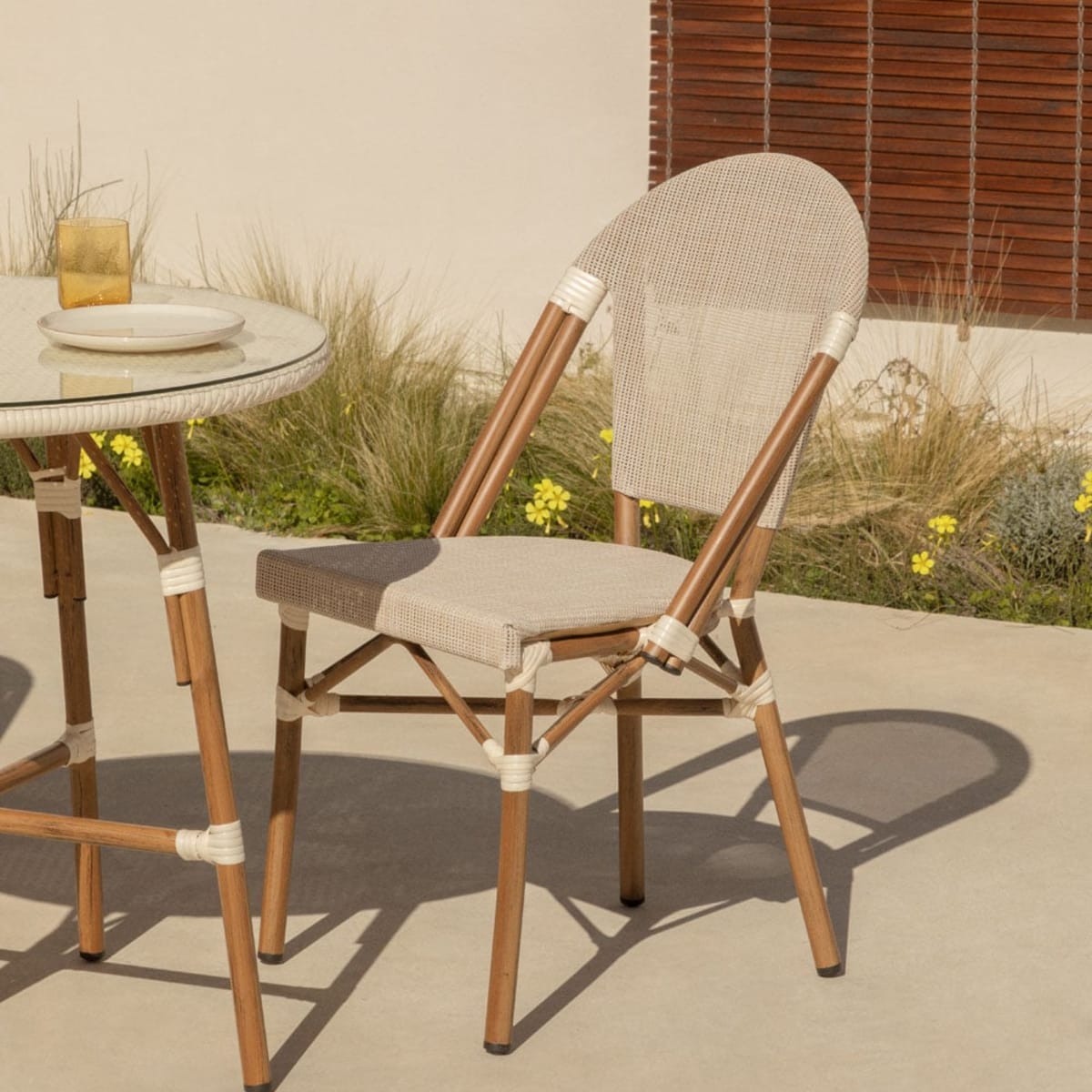 Outdoor chair ARCO Bistro, Gardenia White