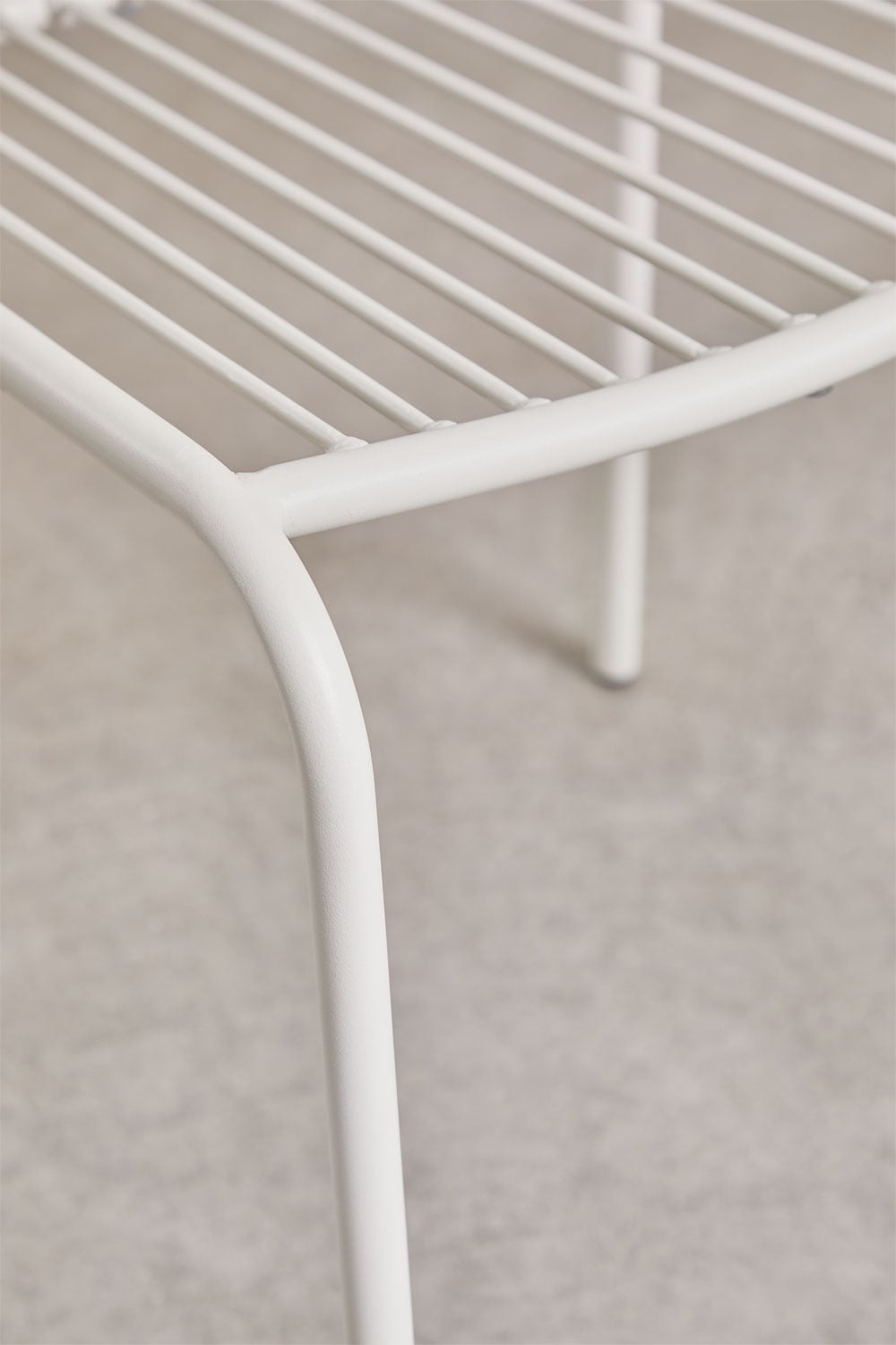 ALERO Steel Outdoor Chair, White