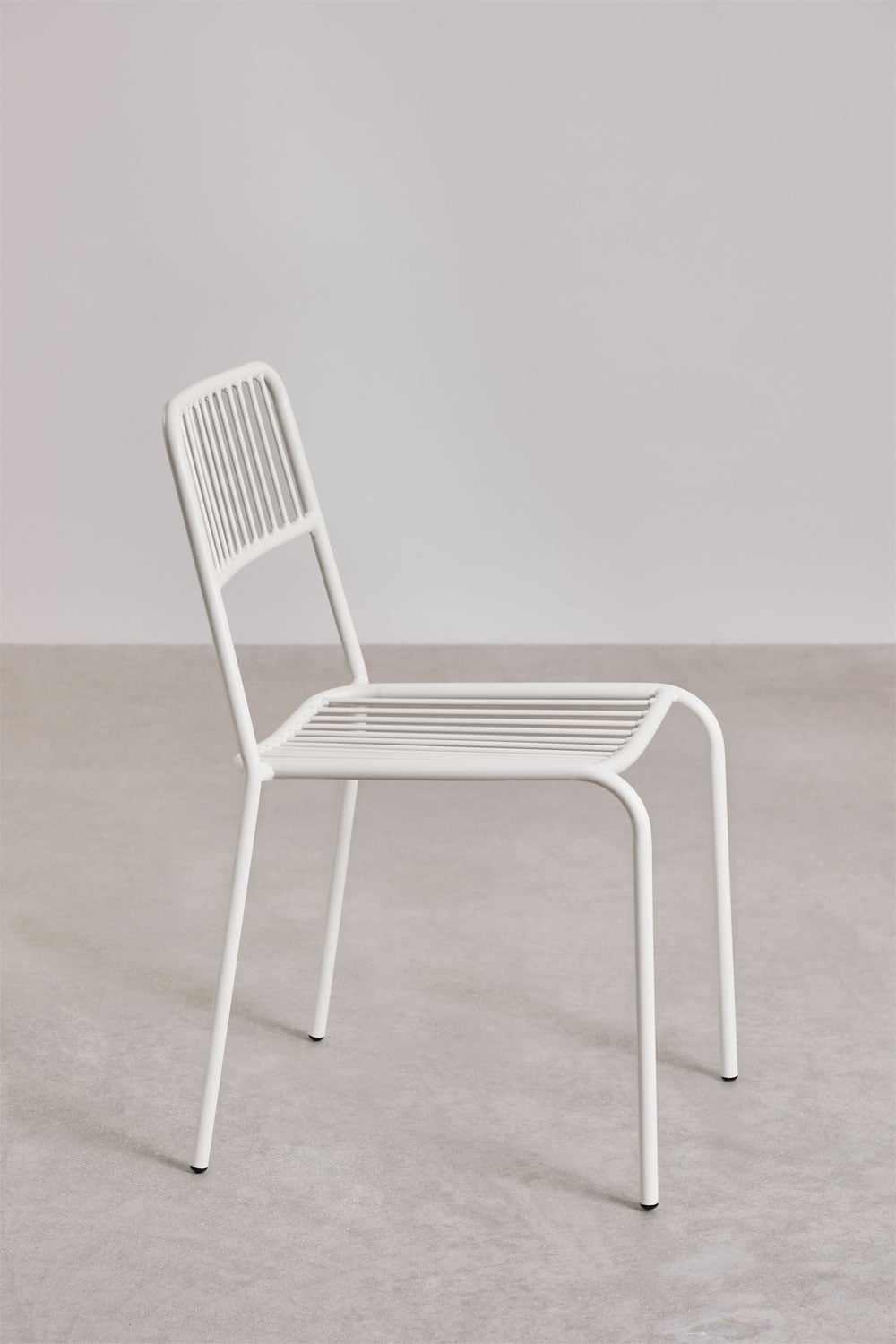 ALERO Steel Outdoor Chair, White