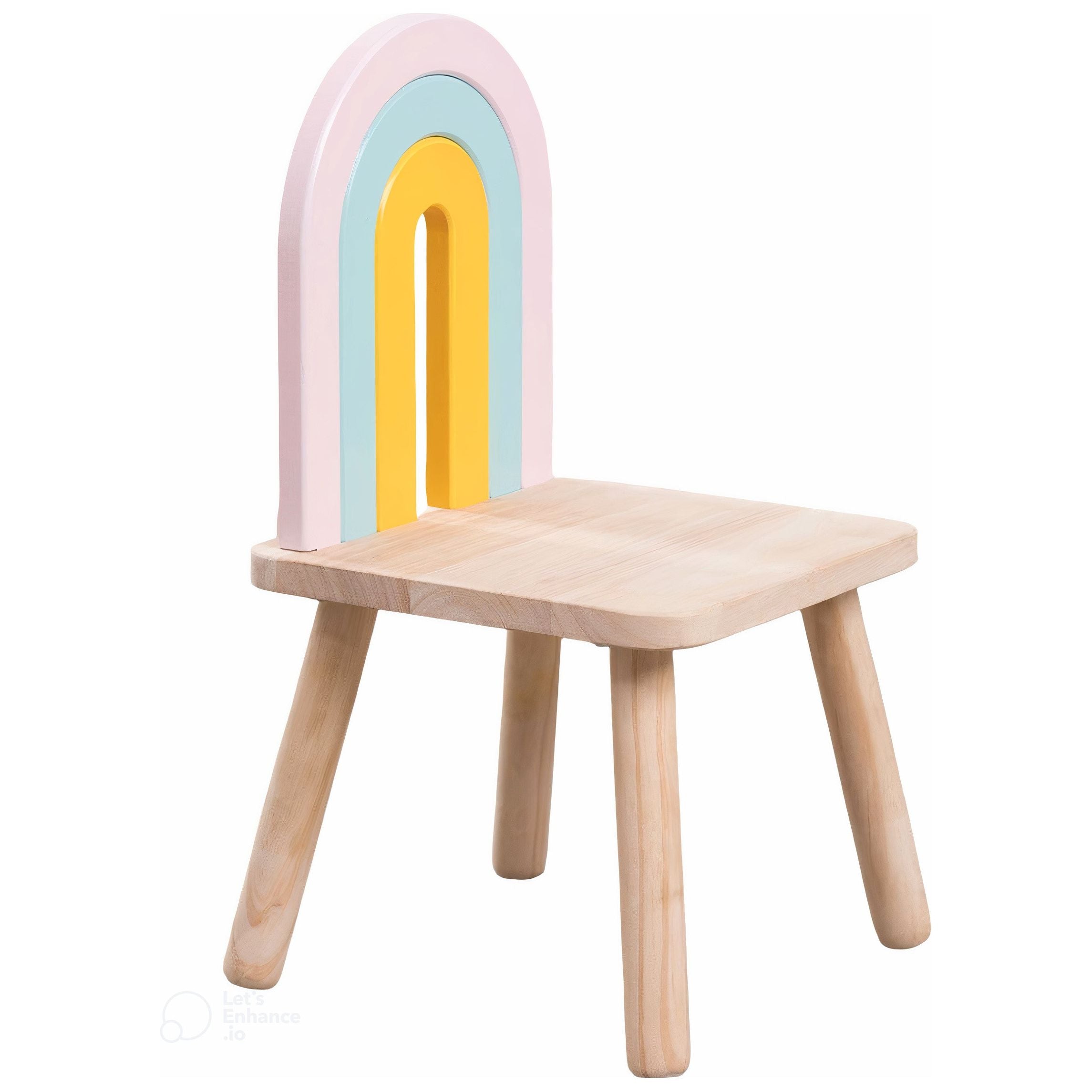 Vaikiška medinė kėdė RAINBOW