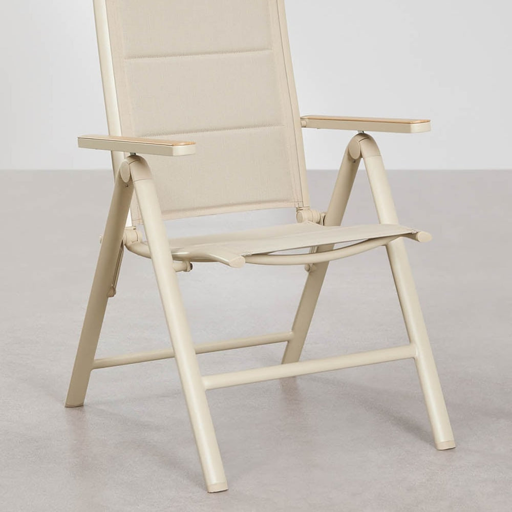 Folding outdoor chair FERO, cream