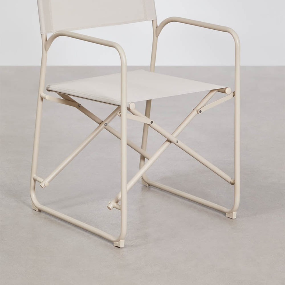 Foldable chair ALUNAS, cream