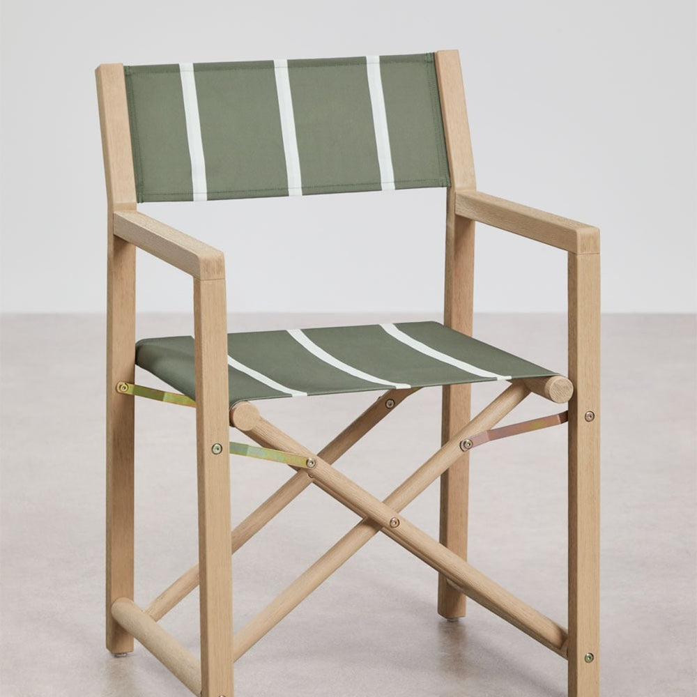 Folding chair FOLDARO, olive green and white