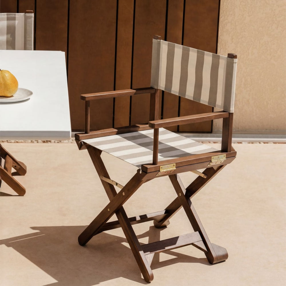 Folding chair FOLDINO, cream and mocha brown