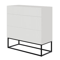 Komoda GREYA, juoda, 90 cm