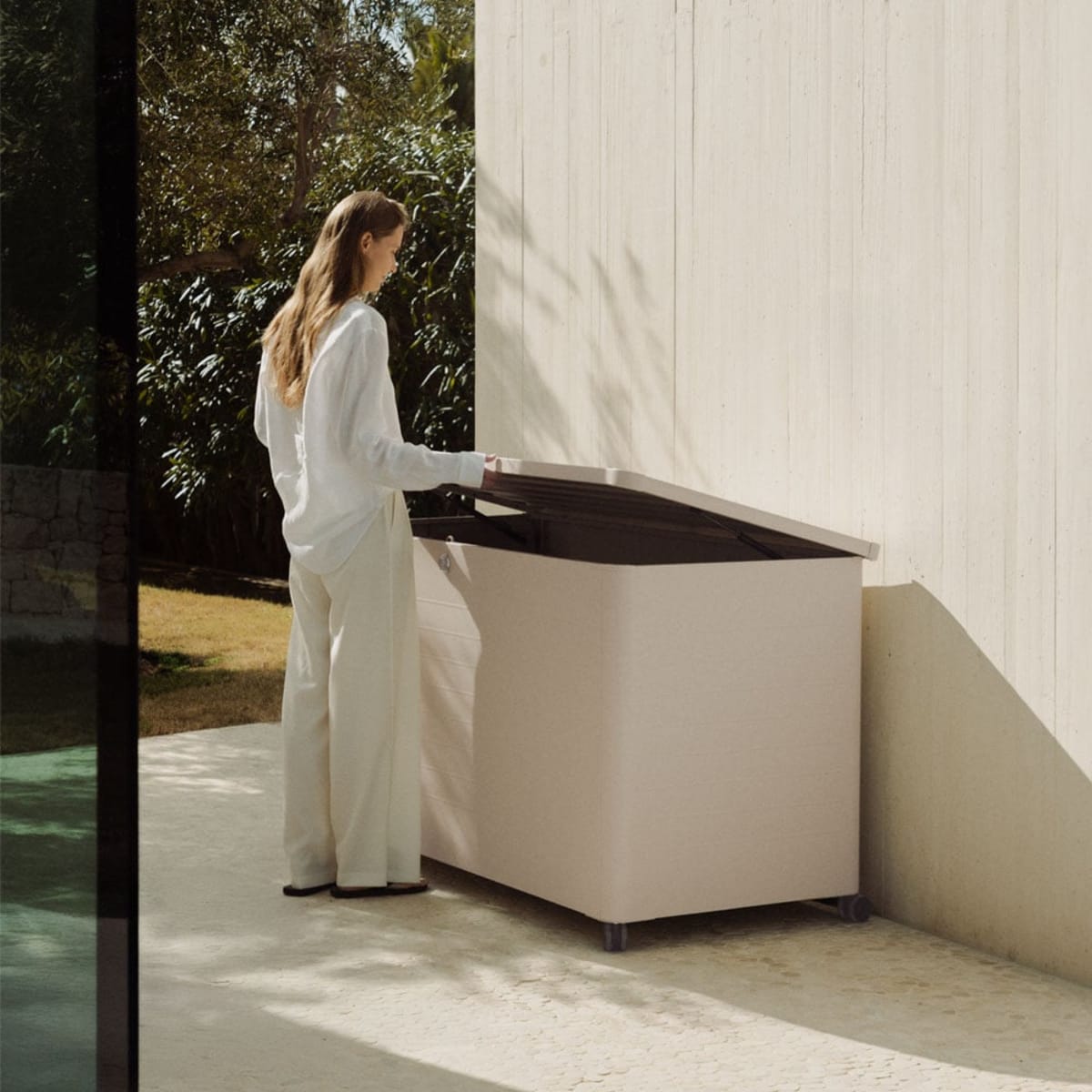 Storage Box ARKIVO, cream (2 pcs)