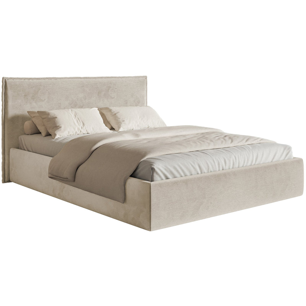 Minkšta lova SOFTIE SLIM, smėlinis veliūras