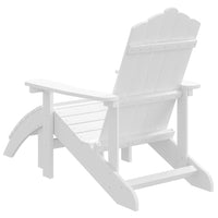 Sodo Adirondack kėdė su pakoja, baltos spalvos, HDPE - Namų Idėja