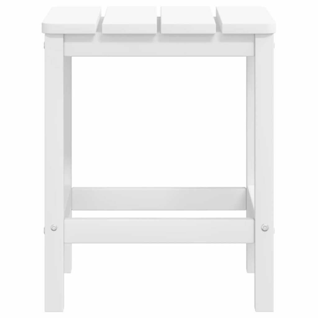 Sodo Adirondack kėdė su pakoja ir staliuku, balta, HDPE - Namų Idėja