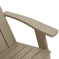 Sodo adirondack kėdė, šviesiai ruda, 75x88,5x89,5cm, PP - Namų Idėja