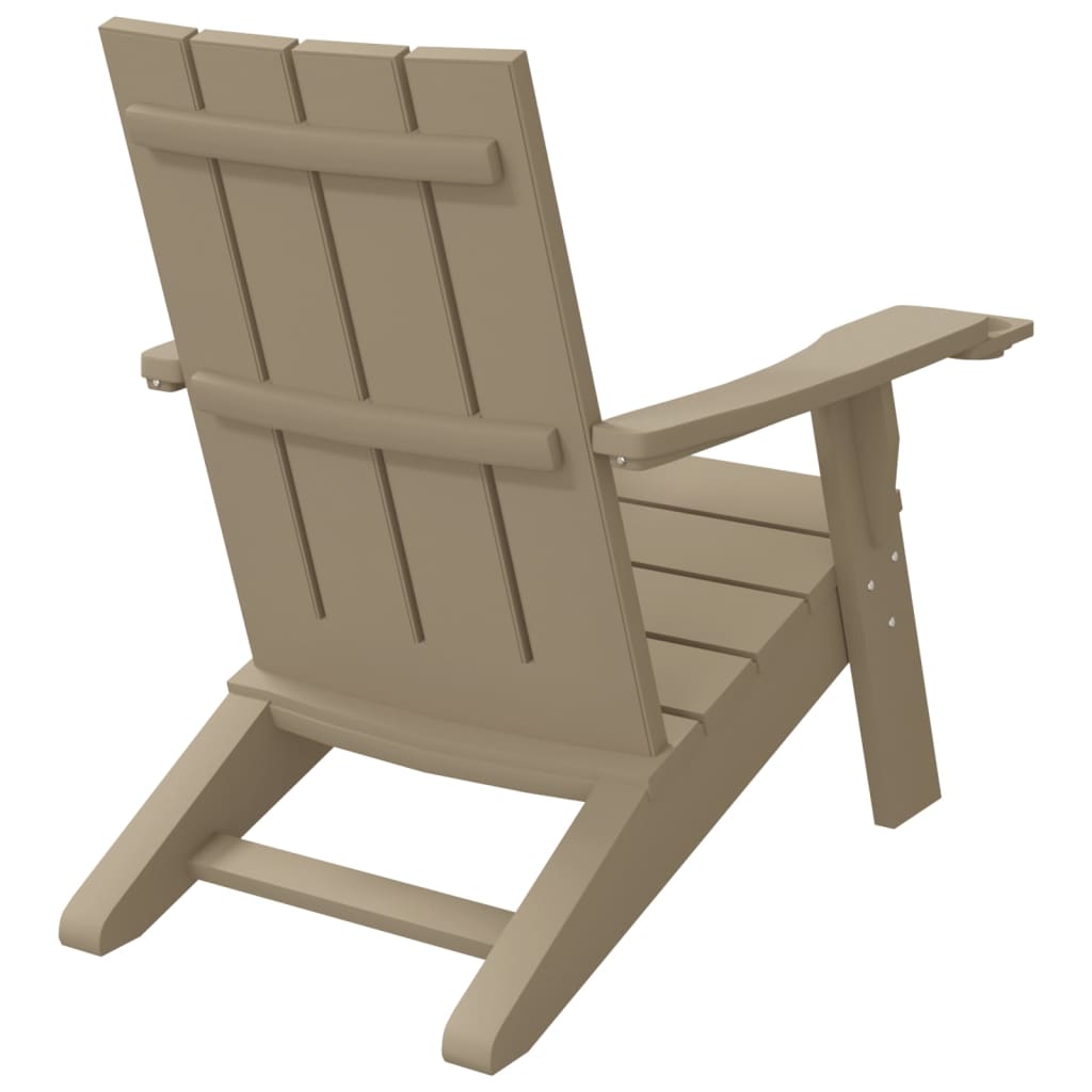 Sodo adirondack kėdė, šviesiai ruda, 75x88,5x89,5cm, PP - Namų Idėja