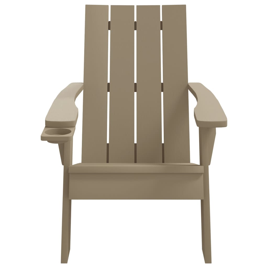 Sodo adirondack kėdė, šviesiai ruda, 75x88,5x89,5cm, PP - Namų Idėja