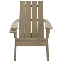 Sodo adirondack kėdė, šviesiai ruda, 75x88,5x89,5cm, PP - Namų Idėja