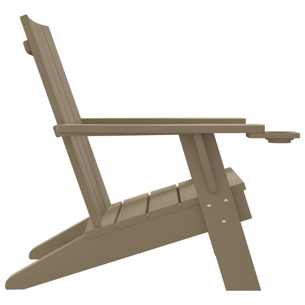 Sodo adirondack kėdė, šviesiai ruda, 75x88,5x89,5cm, PP - Namų Idėja