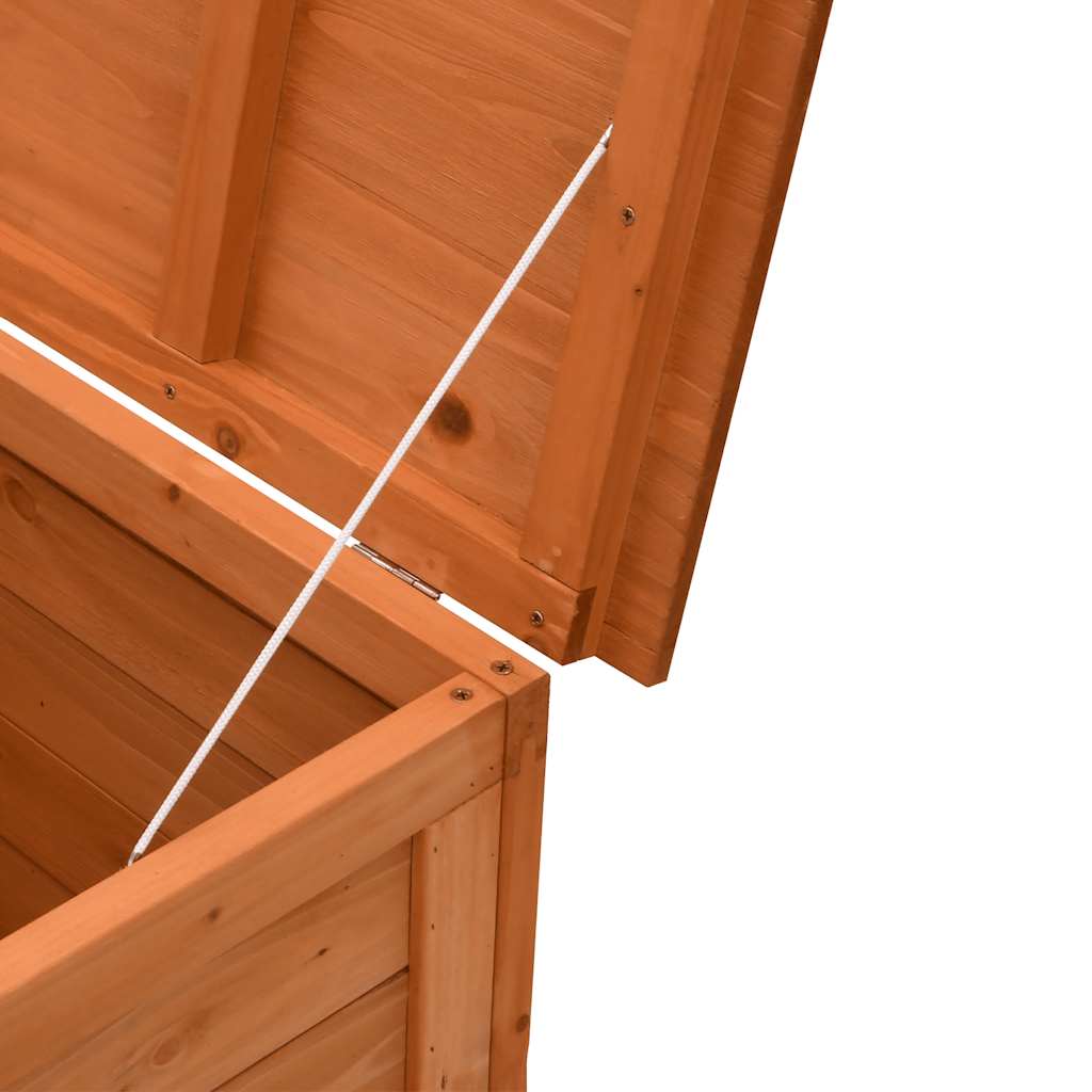 Sodo daiktadėžė, ruda, 150x50x56,5cm, eglės medienos masyvas - Namų Idėja