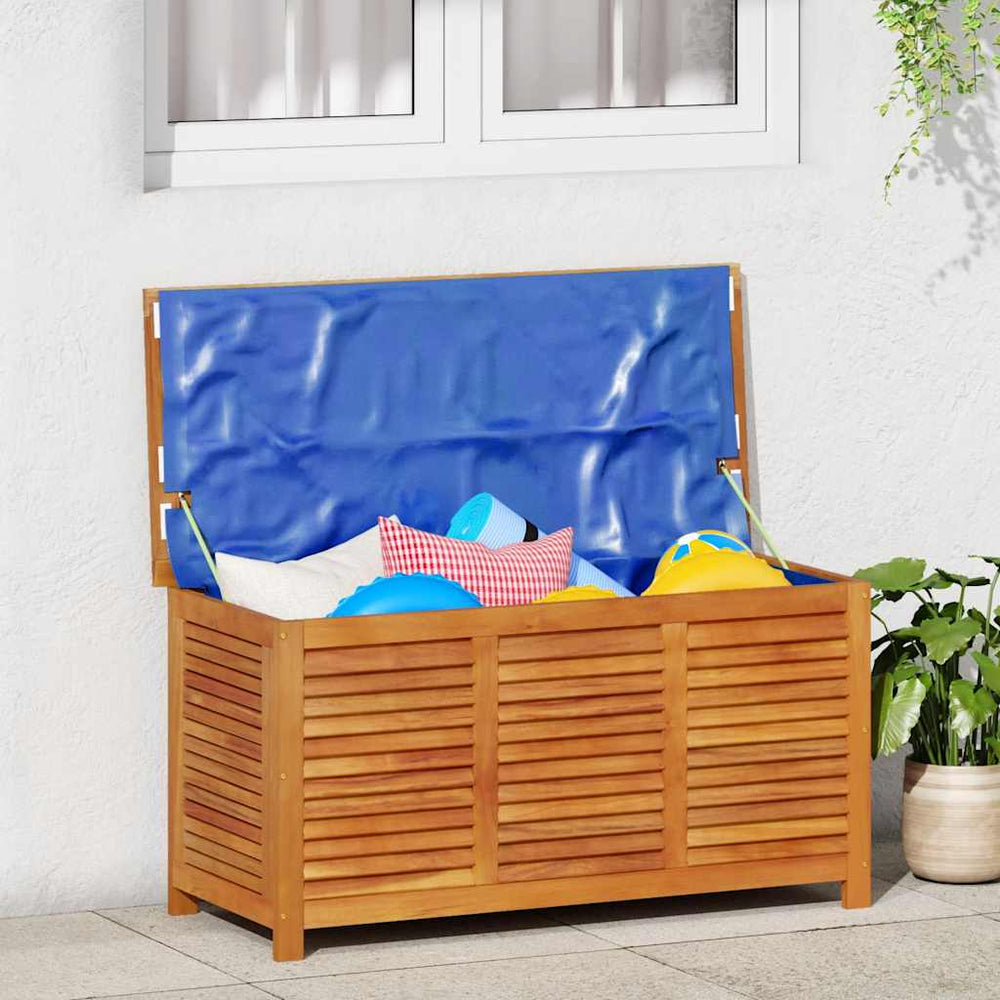 Sodo daiktadėžė su žaliuzėmis, 113x50x56cm, akacijos masyvas - Namų Idėja