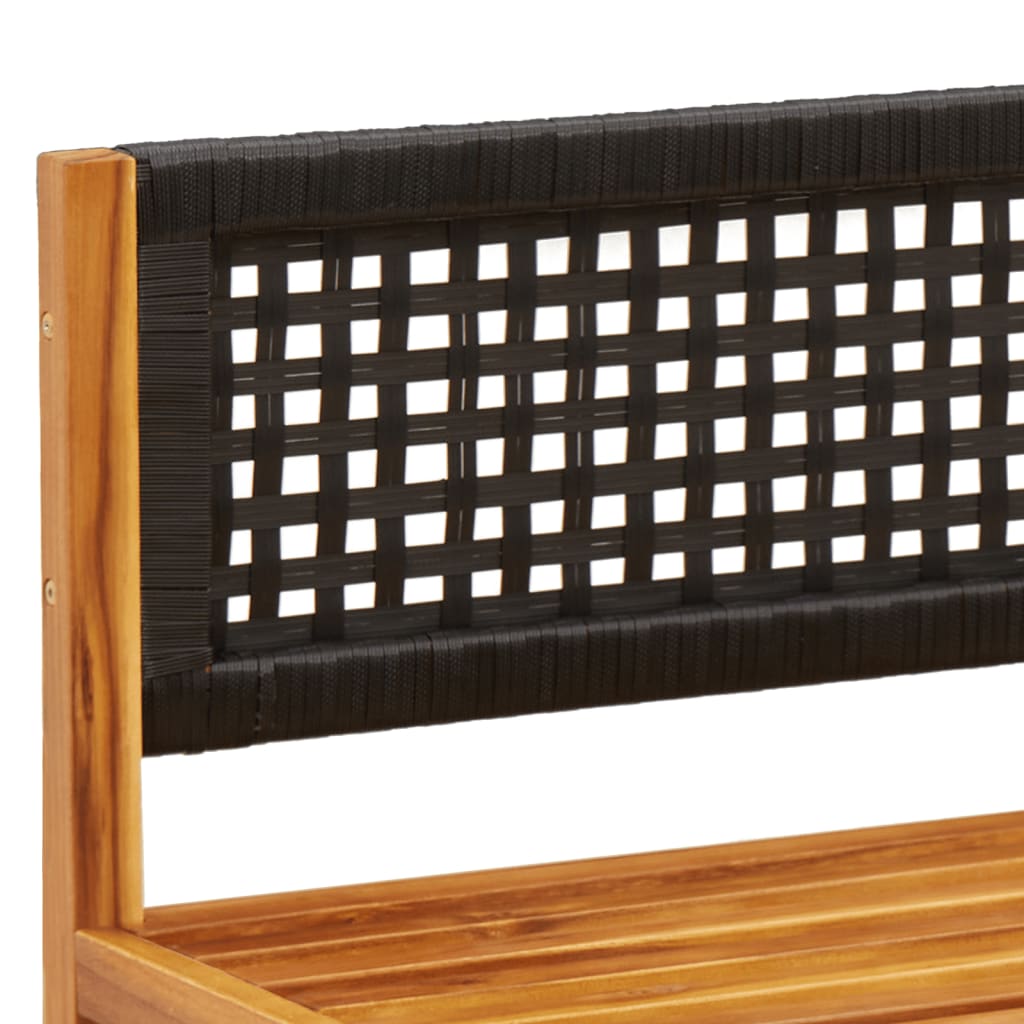Sodo kampinė sofa su pagalvėlėmis, akacijos mediena ir rotangas - Namų Idėja