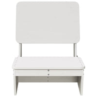 sodo kėdės 2 vnt Baltos 60x64x70,5 cm pušies masyvo - Namų Idėja