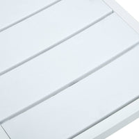 Sodo kėdės, 4vnt., baltos spalvos, HDPE, medienos imitacija - Namų Idėja