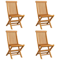 Sodo kėdės su taupe spalvos pagalvėlėmis, 4vnt., tikmedis - Namų Idėja