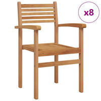 Sodo krėslai, kurie vienas ant kito sukraunami 8 pcs Ruda - Namų Idėja