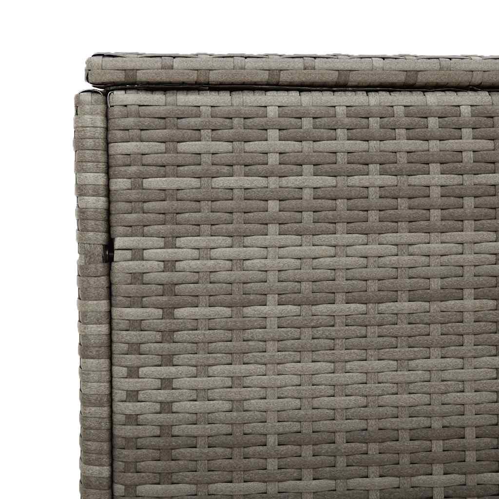 Sodo laikymo dėžutė Pilka 110x50x58 cm polietileno rotango - Namų Idėja