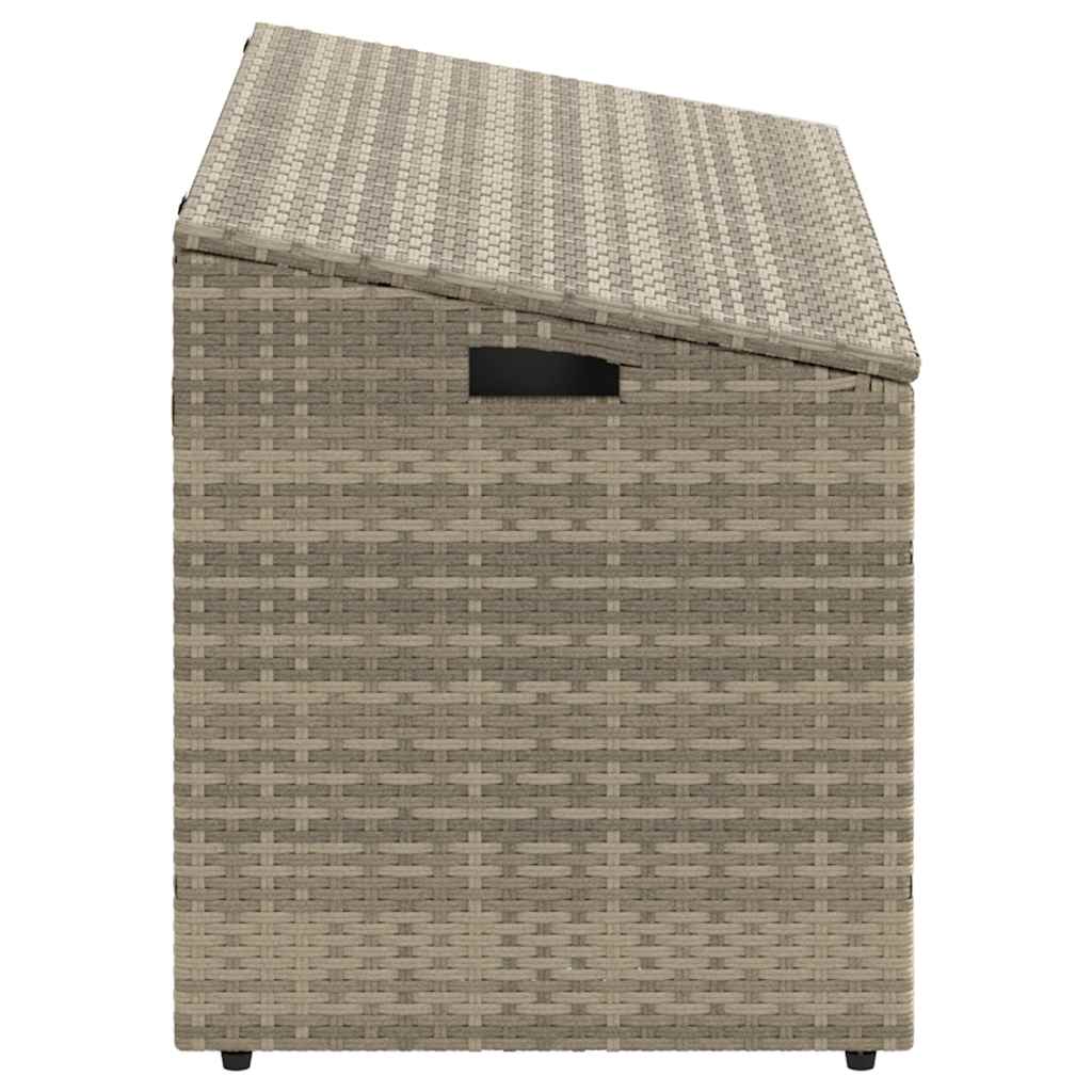 sodo laikymo dėžutė šviesiai pilka 110x50x58 cm poliratanas - Namų Idėja