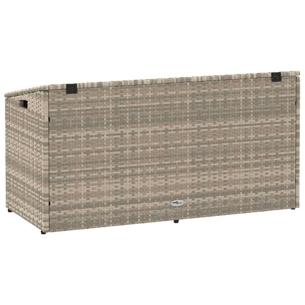 sodo laikymo dėžutė šviesiai pilka 110x50x58 cm poliratanas - Namų Idėja