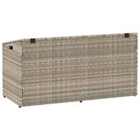 sodo laikymo dėžutė šviesiai pilka 110x50x58 cm poliratanas - Namų Idėja