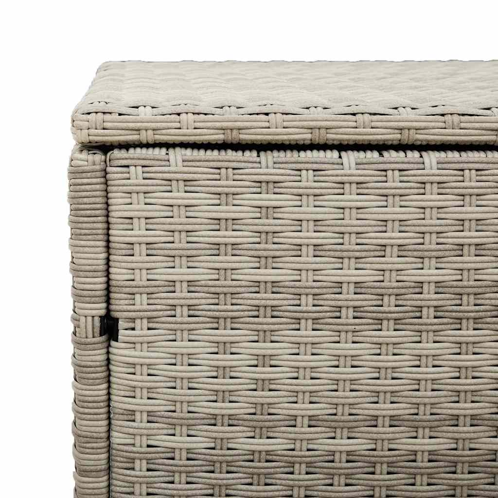 sodo laikymo dėžutė šviesiai pilka 110x50x58 cm poliratanas - Namų Idėja
