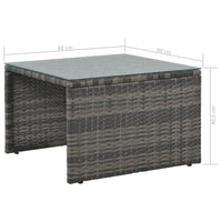 Sodo poilsio baldų komplektas su pag., 3d., pilk. sp., polir. - Namų Idėja