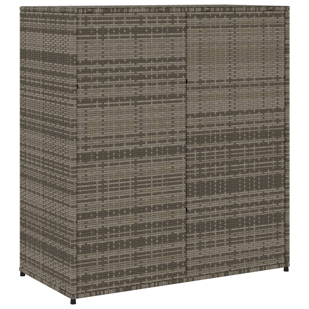 Sodo spintelė daiktams, pilka, 105x55x113cm, poliratanas - Namų Idėja