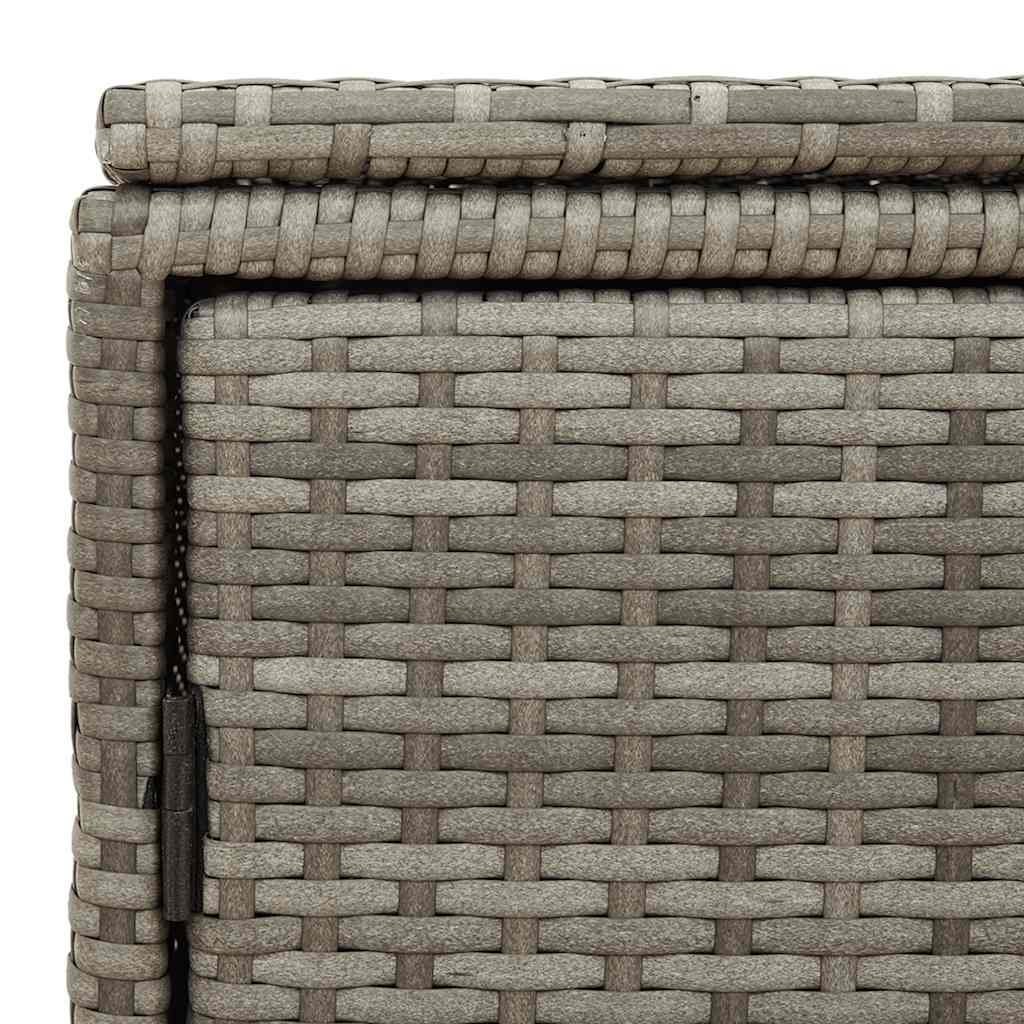 Sodo spintelė daiktams, pilka, 110x55x60,5cm, poliratanas - Namų Idėja