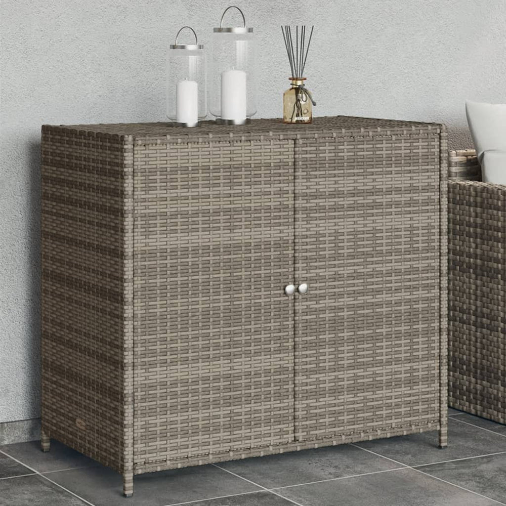 Sodo spintelė daiktams, pilka, 83x45x76cm, poliratanas - Namų Idėja