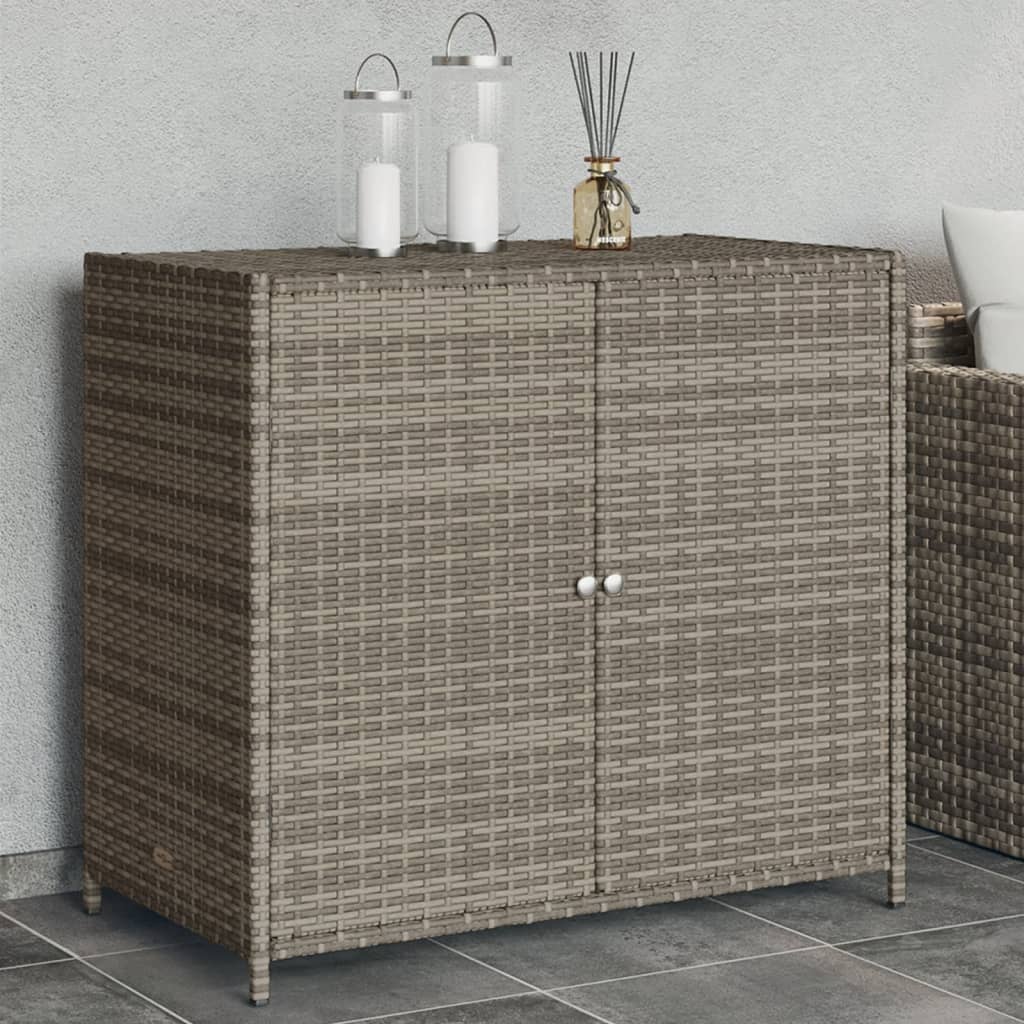 Sodo spintelė daiktams, pilka, 83x45x76cm, poliratanas - Namų Idėja