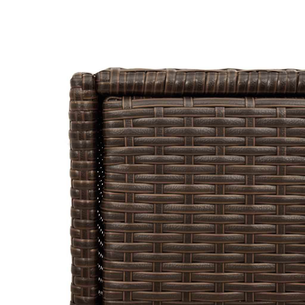 Sodo spintelė daiktams, ruda, 105x55x113cm, poliratanas - Namų Idėja
