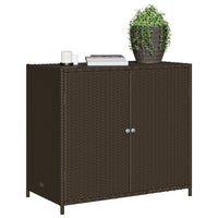 Sodo spintelė daiktams, ruda, 83x45x76cm, poliratanas - Namų Idėja
